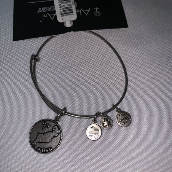 Alex and Ani Aries Charm Bracelet new with card and tag adjustable bracelet - Picture 1 of 7